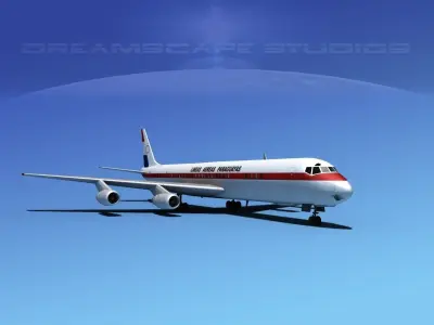 Douglas DC-8-63 Lineas Aereas Paraguayas 3D model