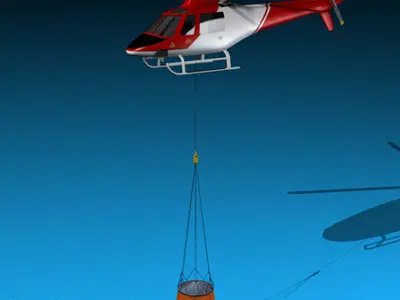 Firefighting helicopter 3D model