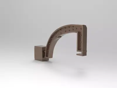 Jaguar Tower Rod attachment 3D model