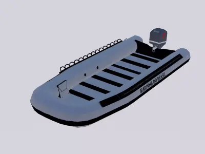 Boat Brazilian Navy Low-poly 3D model