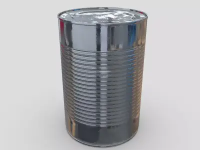 CC0 - Tin Can 4 Free low-poly 3D model