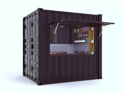 Kiosk Container 3D model