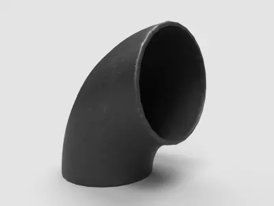 Elbow Pipe Short Radius 10 inches 3D model