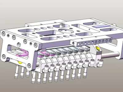 Variable distance mechanism 3D model