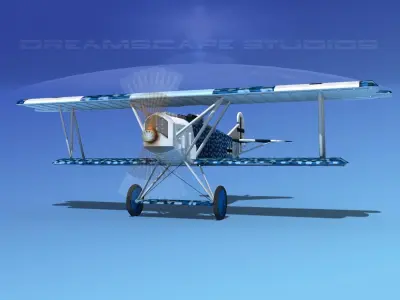 Fokker D-VII V05 Luftwaffe 3D model