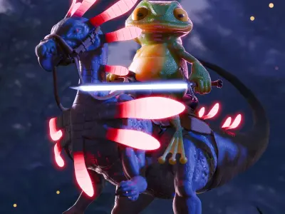 Dinosaur Charecter charecter design Free low-poly 3D model