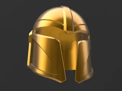 Custom Mandalorian Helmet 3D print model buy