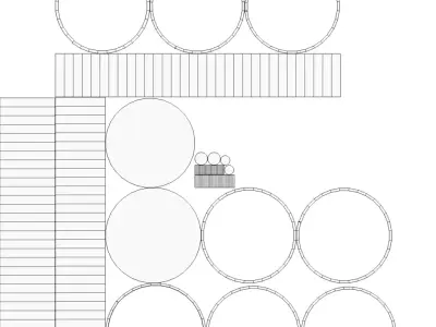 barrel diagram of circular table Free 3D model