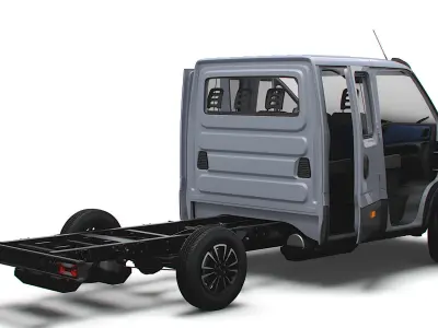 Iveco Daily Crew Cab L2 Chassis 2023 3D model