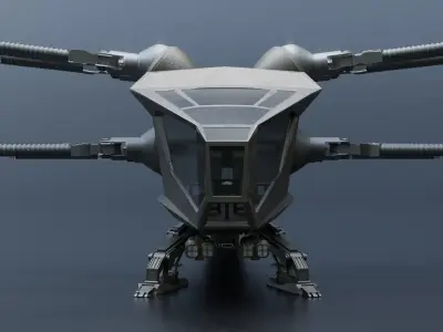 Ornithopter Dune Low-poly 3D model