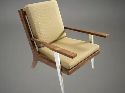 Furniture 001 - Modern Chair  Free low-poly 3D model