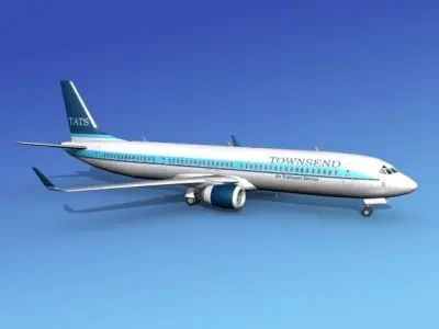 Boeing 737-900ER Townsend 3D model
