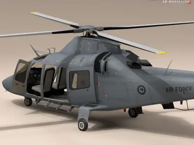 AW109LUH New Zealand 3D model