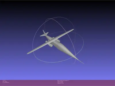 NASA AD-1 Oblique Wing Model 3D print model