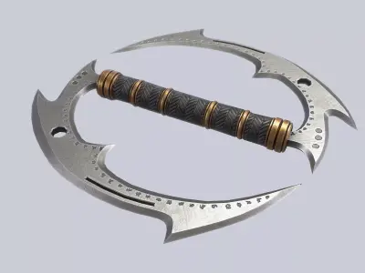 Fantasy chakram Low-poly 3D model purchase