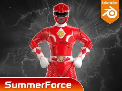 Red Ranger - Mighty Morphin Power Rangers The Movie 3D model