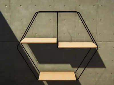 modern wall shelf Free 3D model