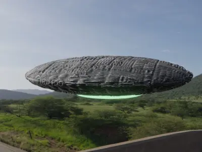 UFO 3D Low-poly 3D model