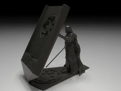 Star Wars phone holder Darth Vader 3D print model Stl file 3D print model