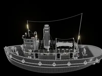 TUG HARBOUR 3D model