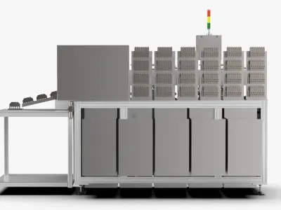 Automatic Wafer Oil Tank Sorting Machine 3D model