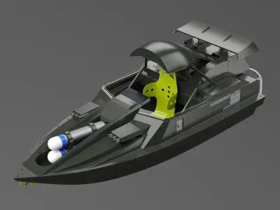 Qboat 3D model