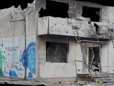 SCANS from Ukraine Facades set 1 Low-poly 3D model