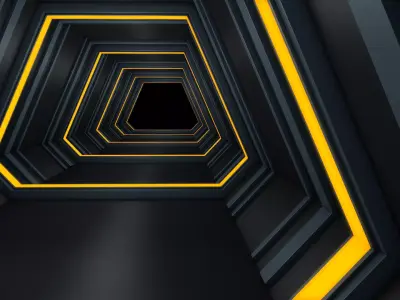 Sci Fi Tunnel 3D model 62