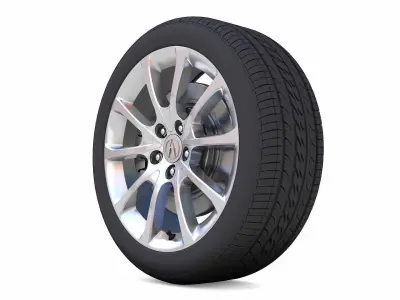 Acura TLX Rim 3D Model Low-poly 3D model