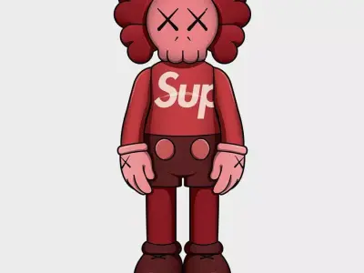 Kaws x Supreme for Print 3D print model