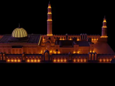 3D model of Sultan Qaboos Grand Mosque 3D model