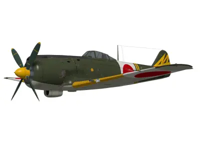 Nakajima Ki-84 Hayate 3D model