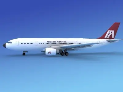 Airbus A-300 India Airways 3D model
