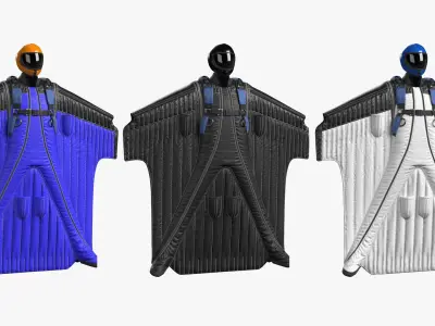 Wingsuit Game Ready PBR 3D model
