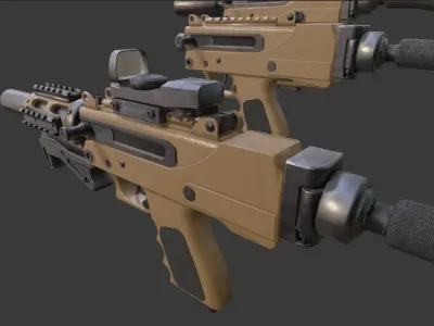 MPA930DMG 9mm Pistol Low-poly 3D model