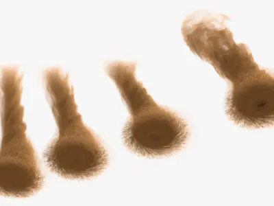Twisting Dust Devil Sand VDB for Blender 3D model