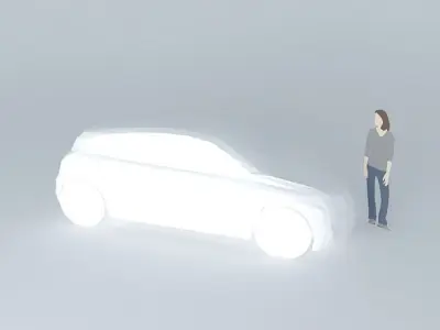 Car NEG template monospace Free 3D model