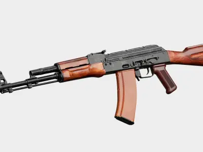 AK - AK74 Low-poly 3D model