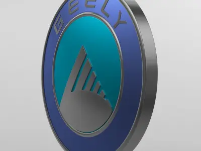 geely logo 3D model