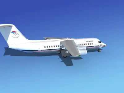 BAe 146-300 Eurowings 3D model