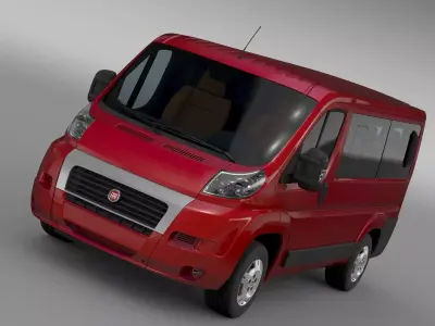 Fiat Ducato Mini Bus L1H1 2006-2014 3D model