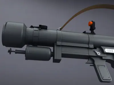 SA-7 Grail Rocket Launcher low poly Low-poly 3D model