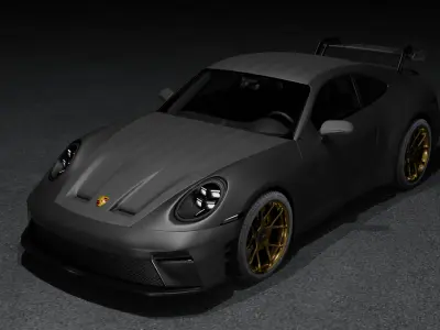 Porsche 911 GT3 Weissach 2025  3D model