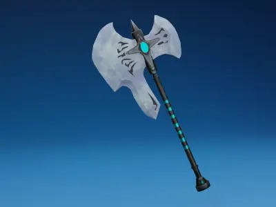 Diamond Axe PBR Low-Poly Game READY Low-poly 3D model