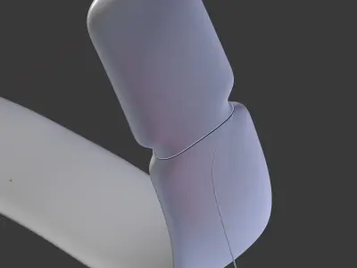 One-Piece Recurve Bow 3D model