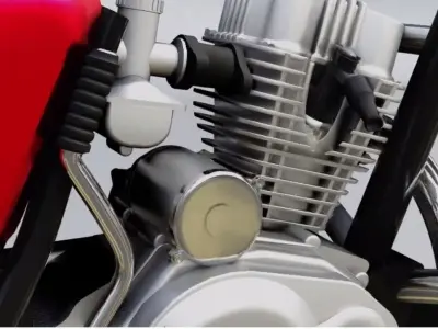 Baotian SANYA  CHINA MOTORCYCLE  Free 3D model