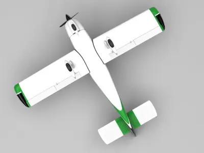 Fuji FA-200 Aero Subaru Low-poly 3D model