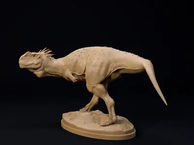 Rugops standing 1-35 scale pre-supported dinosaur FREE model Free 3D print model