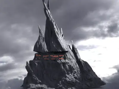 Witch Hill Cliff Top 3D model