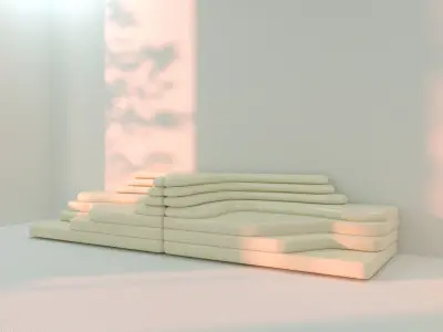 Modern Sofa Free 3D model 4